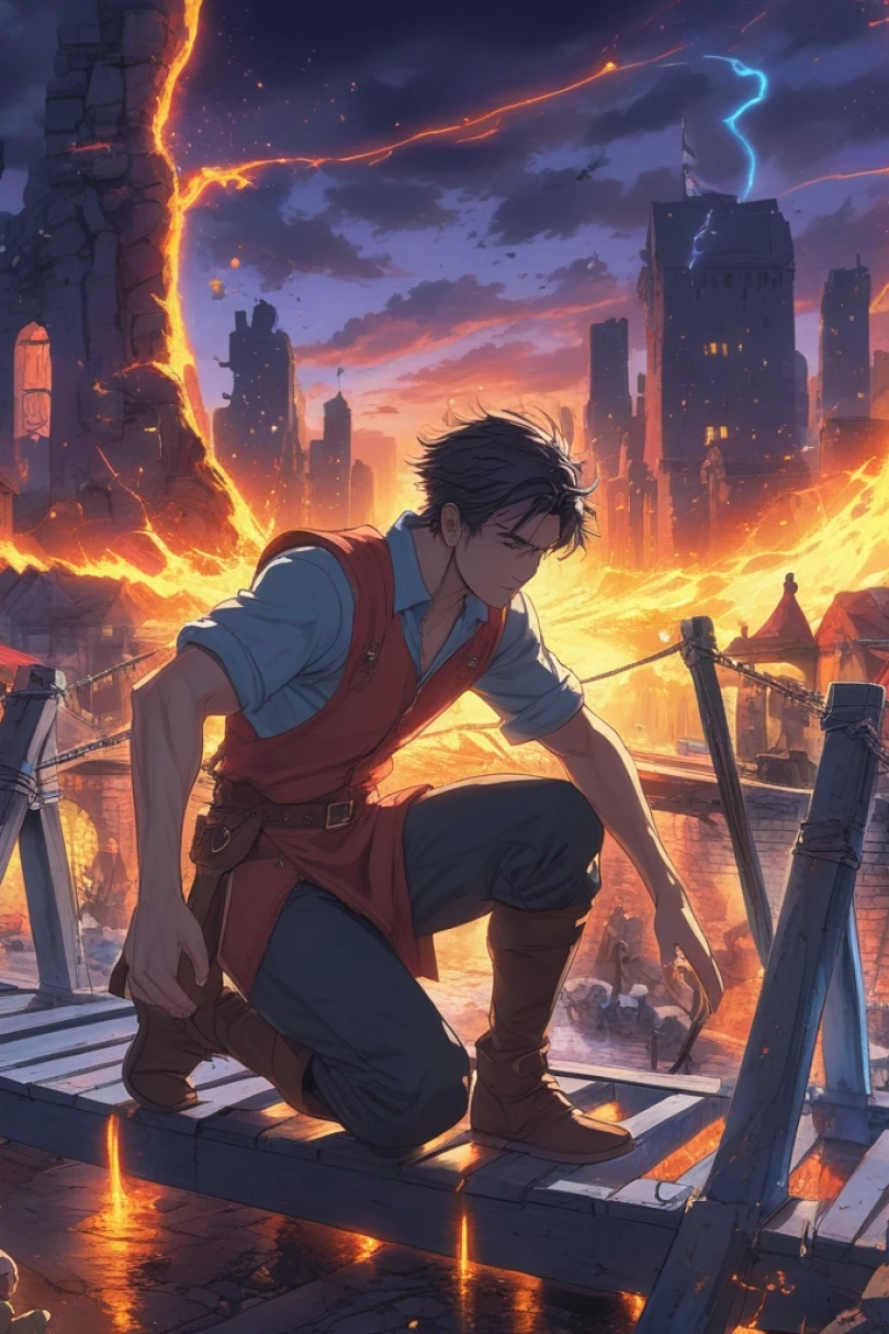 Where Spans Converge - Fantasy story cover by Edgar Mallin Cover for story: Where Spans Converge