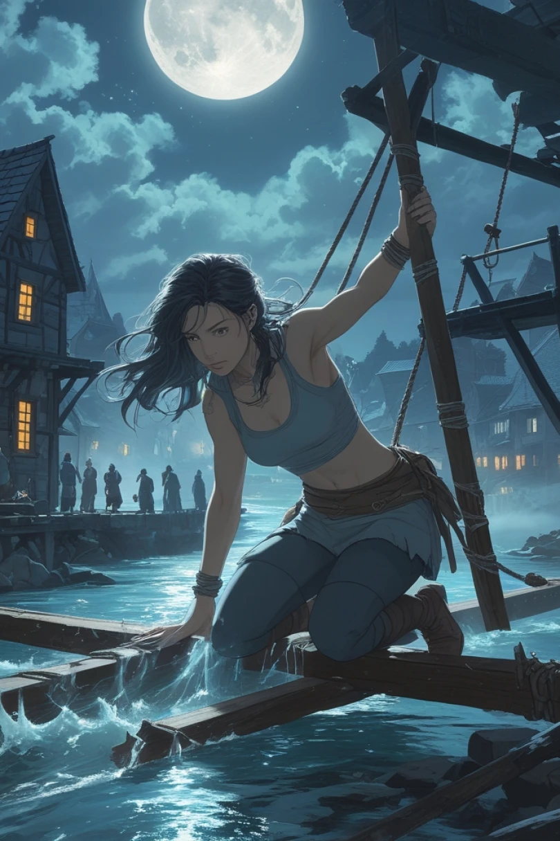 Hands That Span the Hollow - Fantasy story cover by Irena Malen Cover for story: Hands That Span the Hollow