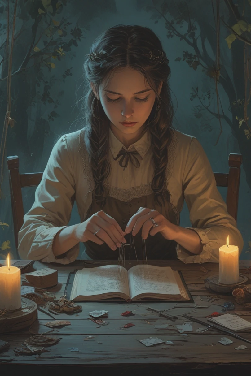 Between the Seams - Supernatural story cover by Zoran Brivik Cover for story: Between the Seams