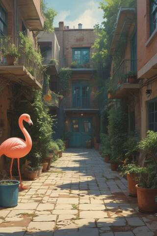 Across the Courtyard