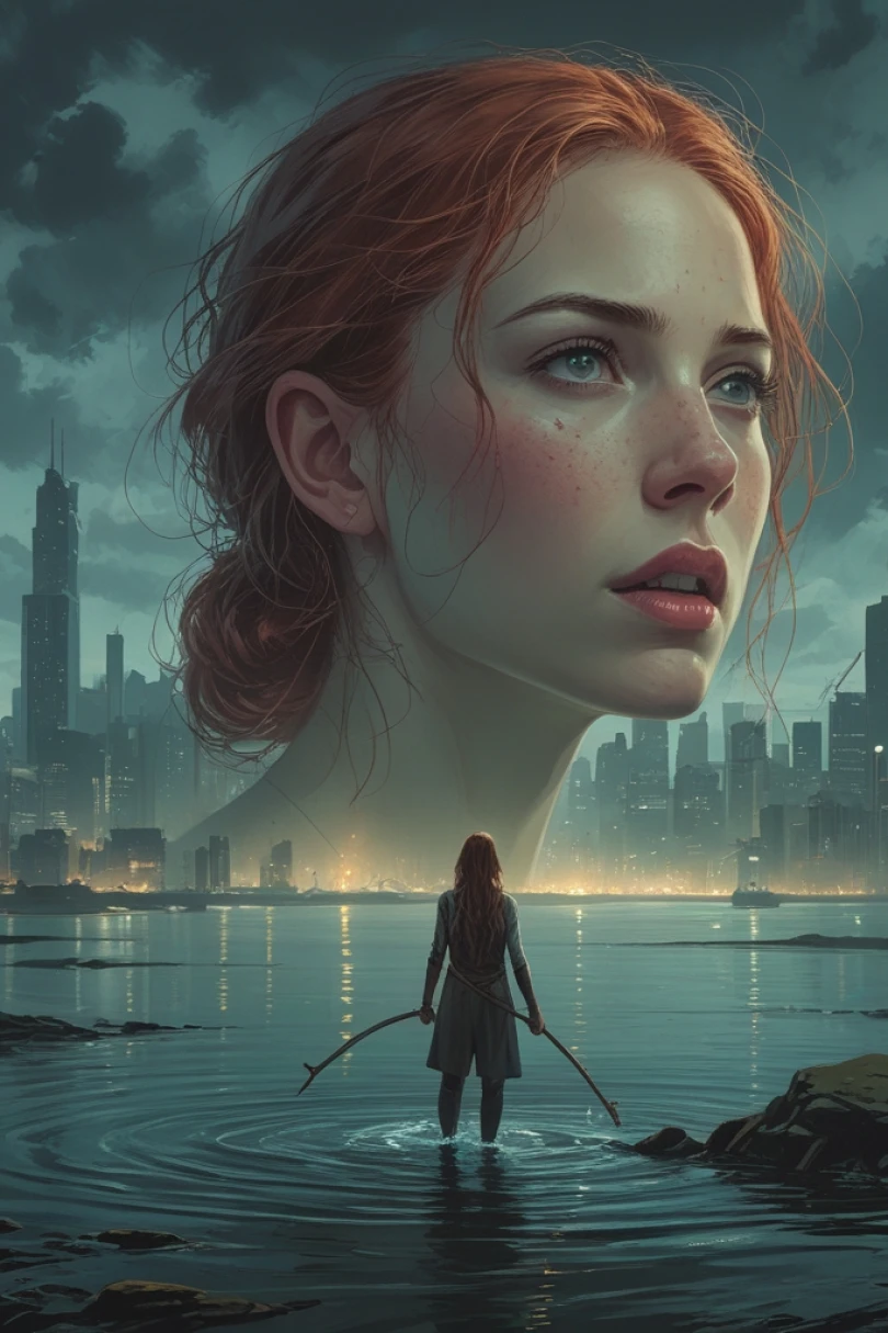 The Hum Beneath Brisewater - Psychological story cover by Rafael Donnier Cover for story: The Hum Beneath Brisewater