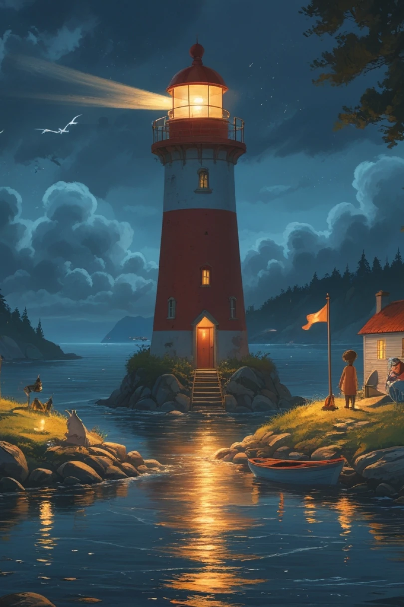 Lumi's Little Light - Children's story cover by Marcus Ellert Cover for story: Lumi's Little Light
