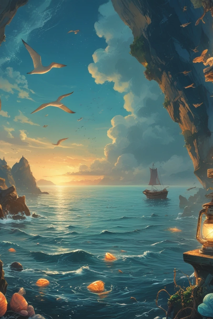 The Day the Tide Forgot - Children's story cover by Mariette Duval Cover for story: The Day the Tide Forgot