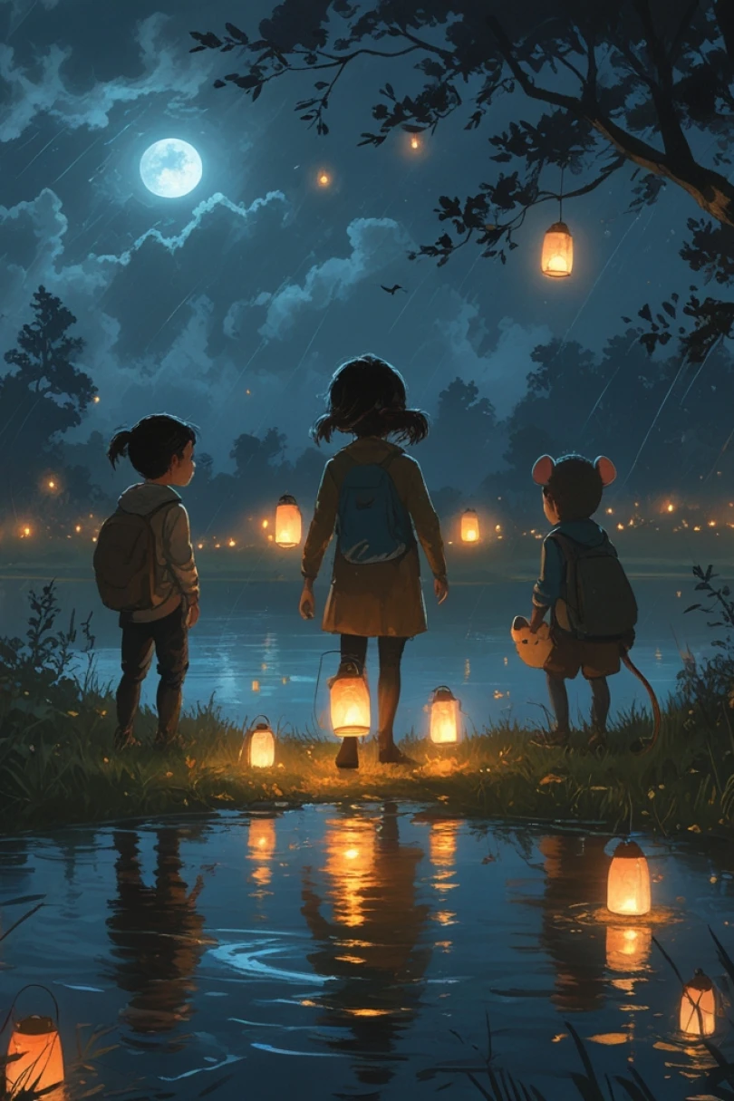 The Littlest Lantern - Children's story cover by Marie Quillan Cover for story: The Littlest Lantern