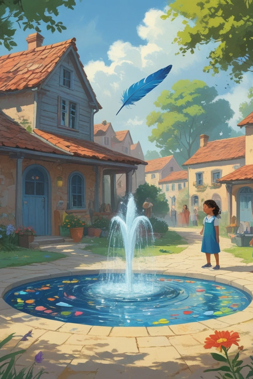 Maya and the Missing Colors - Children's story cover by Gregor Hains Cover for story: Maya and the Missing Colors