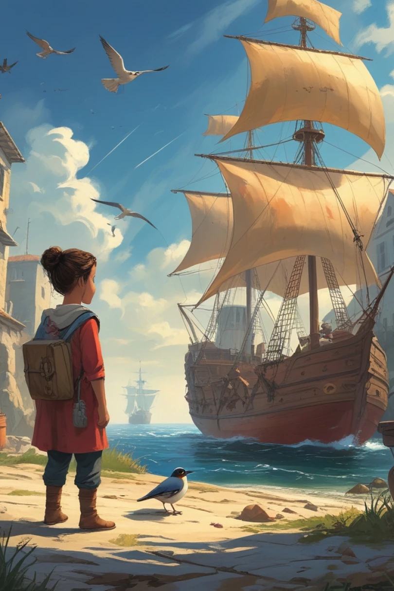 The Nightwatch of Saltwell - Children's story cover by Giulia Ferran Cover for story: The Nightwatch of Saltwell