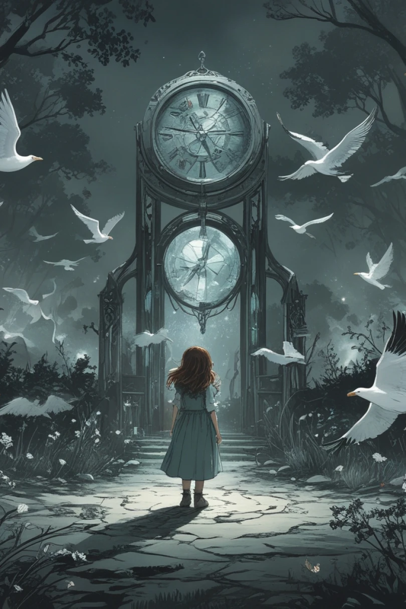 Lumi and the Gray Tide - Children's story cover by Samuel Grent Cover for story: Lumi and the Gray Tide