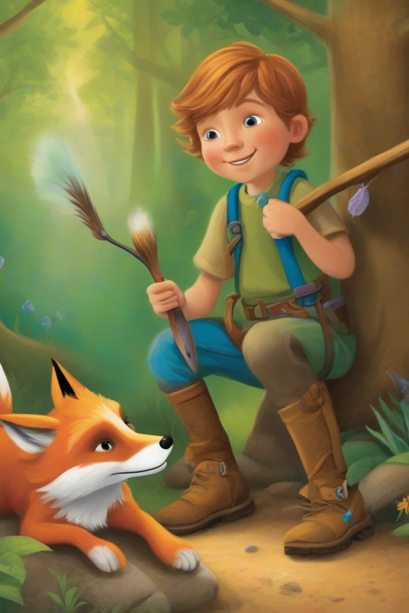 Toby Bright and the Day the Colors Hid - Children's story cover by Marina Fellor Cover for story: Toby Bright and the Day the Colors Hid