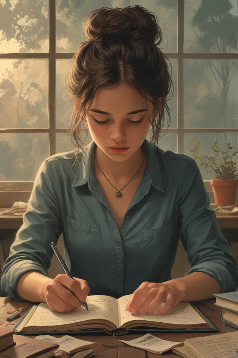 Unwritten Lines - Young Adult story cover by Orlan Petrovic Cover for story: Unwritten Lines