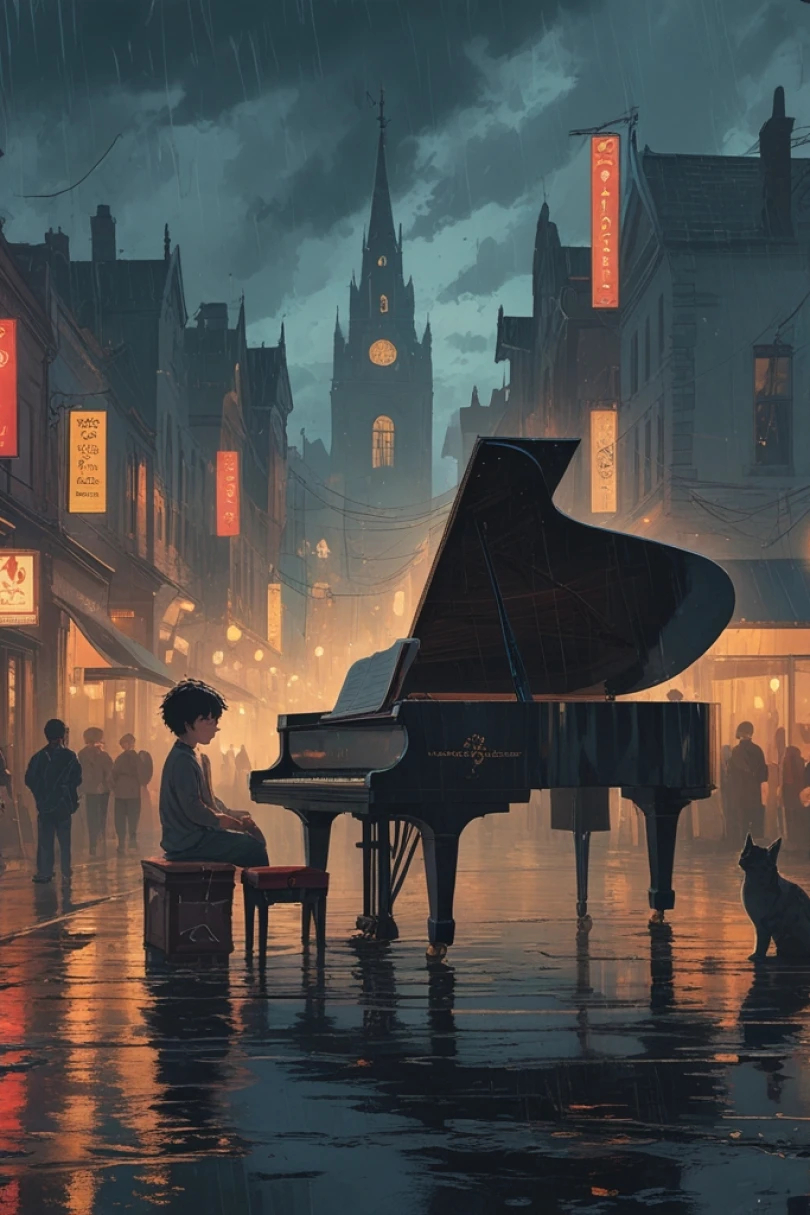 A Tuner's Hands - Young Adult story cover by Julius Carran Cover for story: A Tuner's Hands