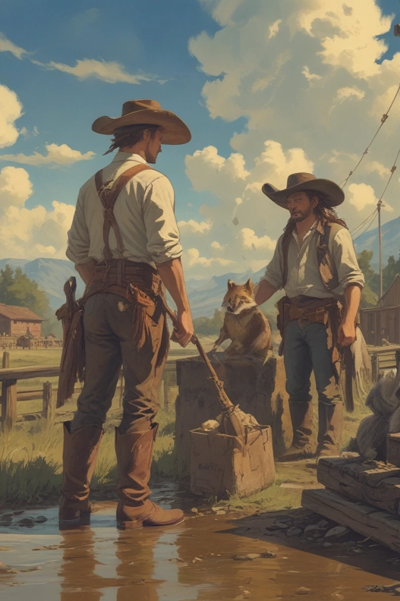 Forged Crossing - Western story cover by Oliver Merad Cover for story: Forged Crossing