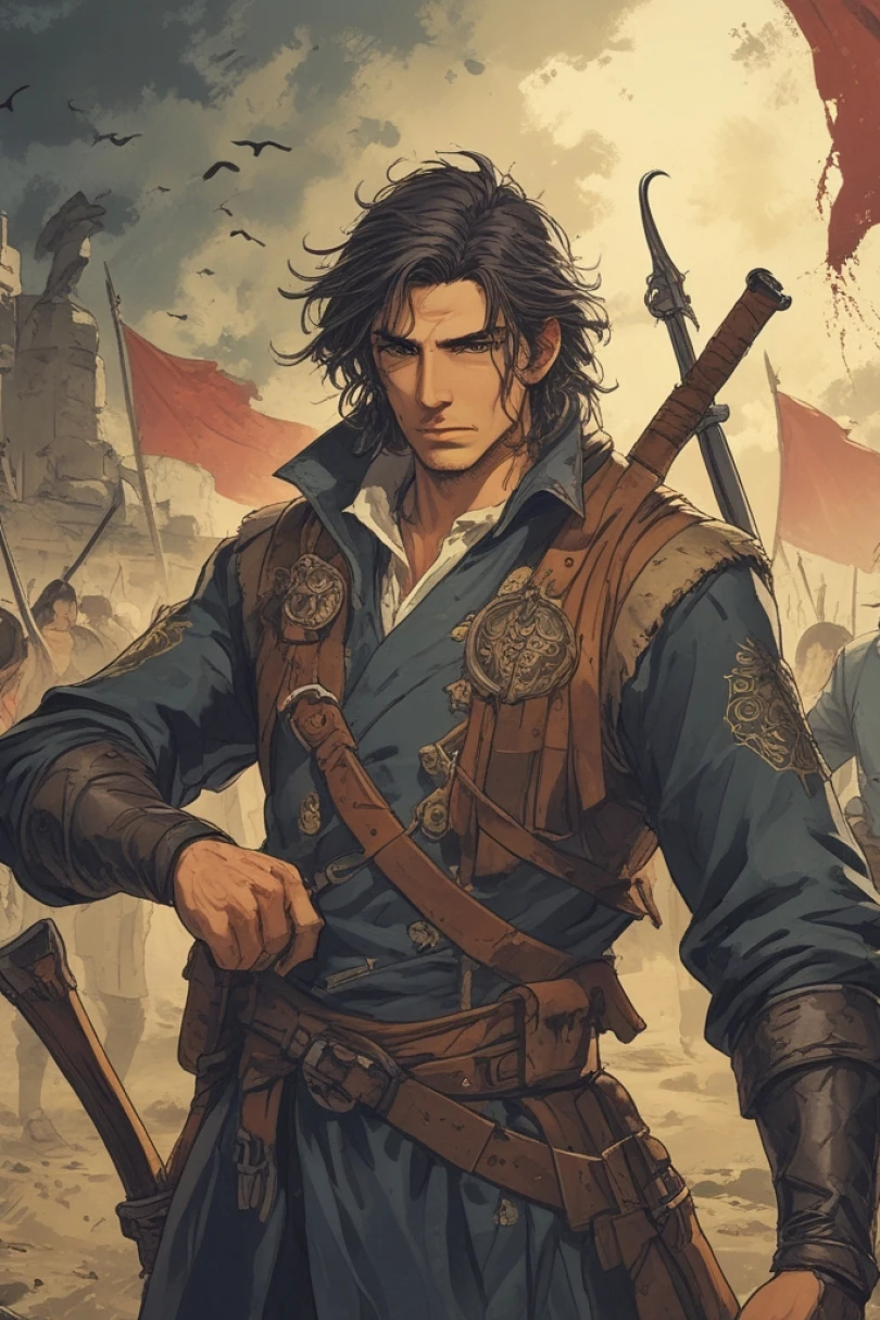 Hammer, Barrel, Heart - Western story cover by Sofia Nellan Cover for story: Hammer, Barrel, Heart