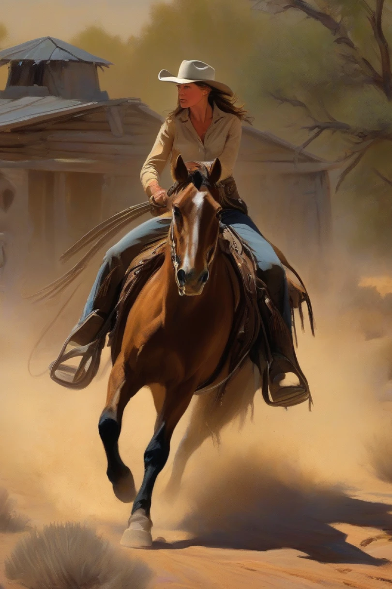 Spring at San Miguel Wells - Western story cover by Claudine Vaury Cover for story: Spring at San Miguel Wells