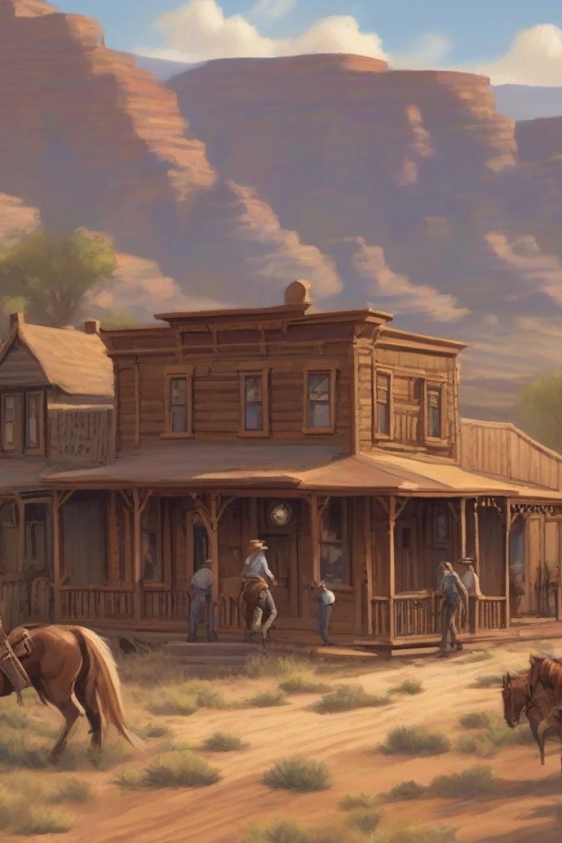The Spark Key of Sundown Ridge - Western story cover by Colin Drevar Cover for story: The Spark Key of Sundown Ridge