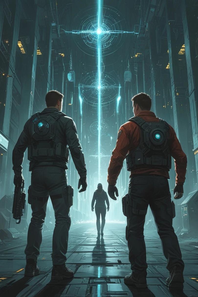 Crosswire Protocol - Action story cover by Benedict Marron Cover for story: Crosswire Protocol