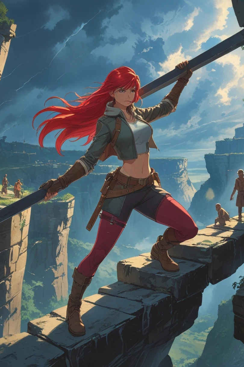 Anchors Above the Rift - Adventure story cover by Marina Fellor Cover for story: Anchors Above the Rift