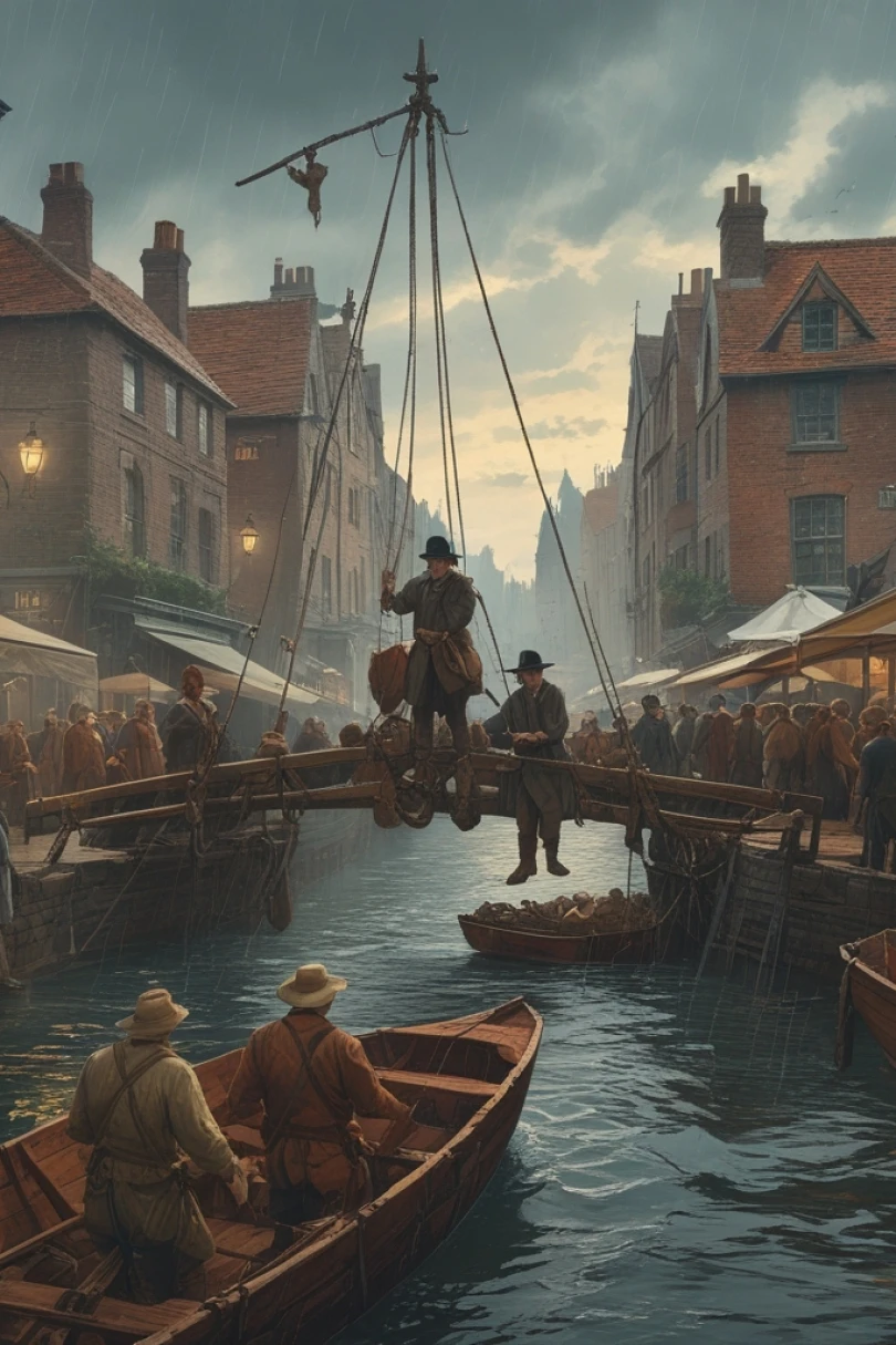 Crossing the Unseen Spans - Adventure story cover by Lucia Dornan Cover for story: Crossing the Unseen Spans