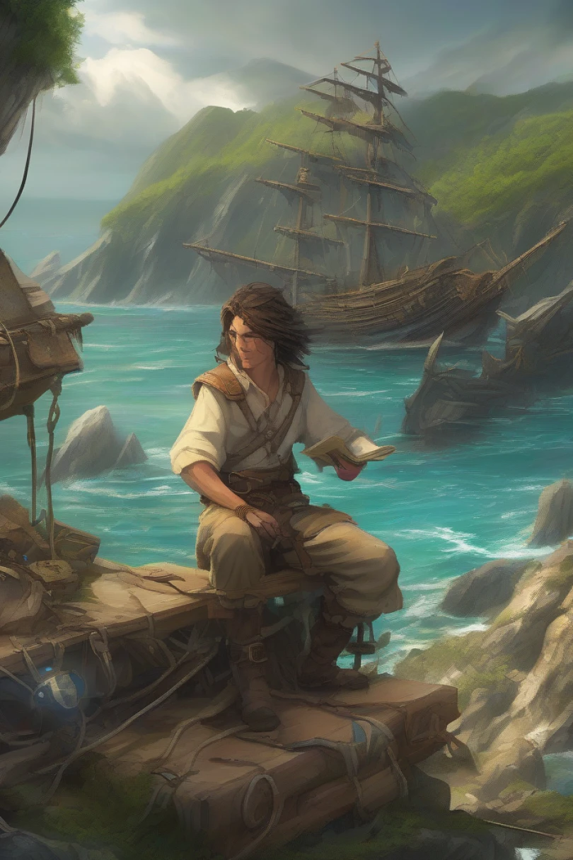 Keystone of the Drift - Adventure story cover by Giulia Ferran Cover for story: Keystone of the Drift