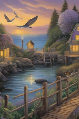 The Whispering Tide Clock