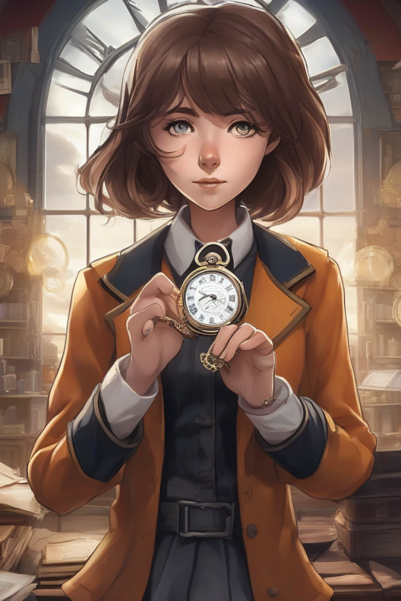 The Watchmaker's Key - Mystery story cover by Anna-Louise Ferret Cover for story: The Watchmaker's Key
