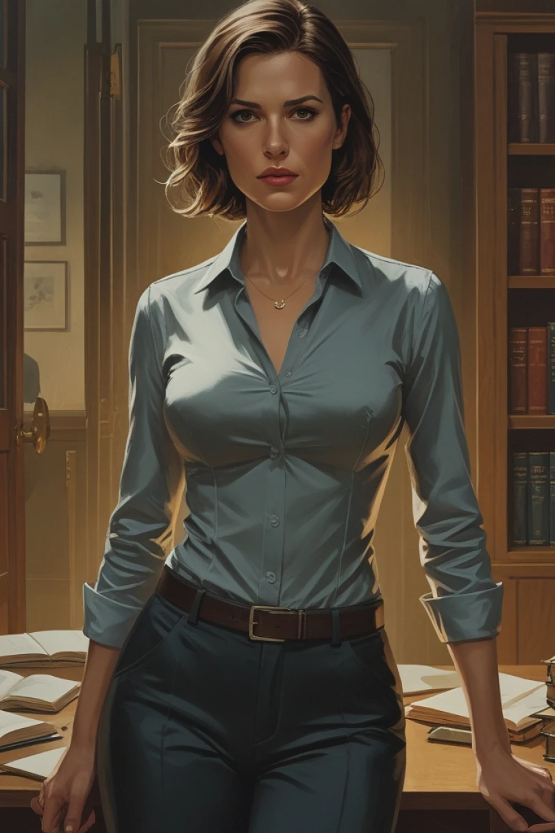 Sealed Pages - Detective story cover by Stefan Vellor Cover for story: Sealed Pages