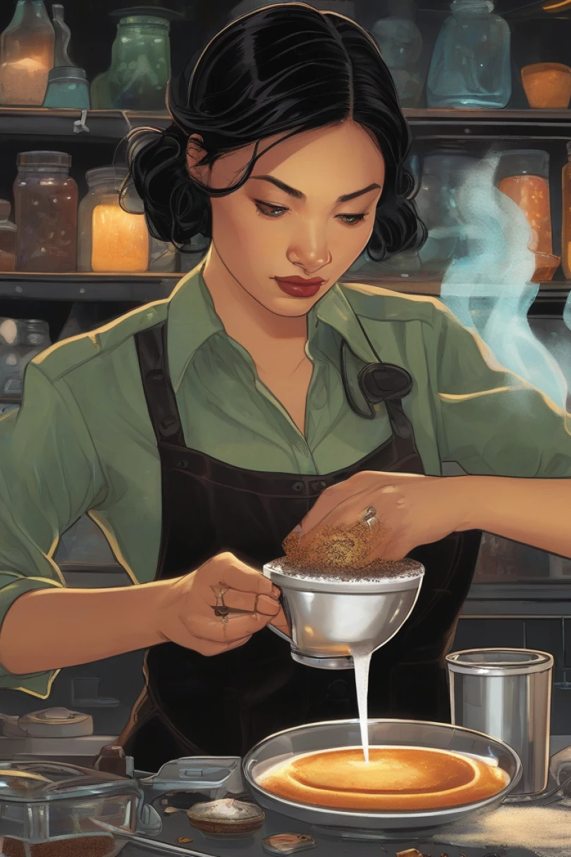 A Riddle of Stains - Detective story cover by Ophelia Varn Cover for story: A Riddle of Stains