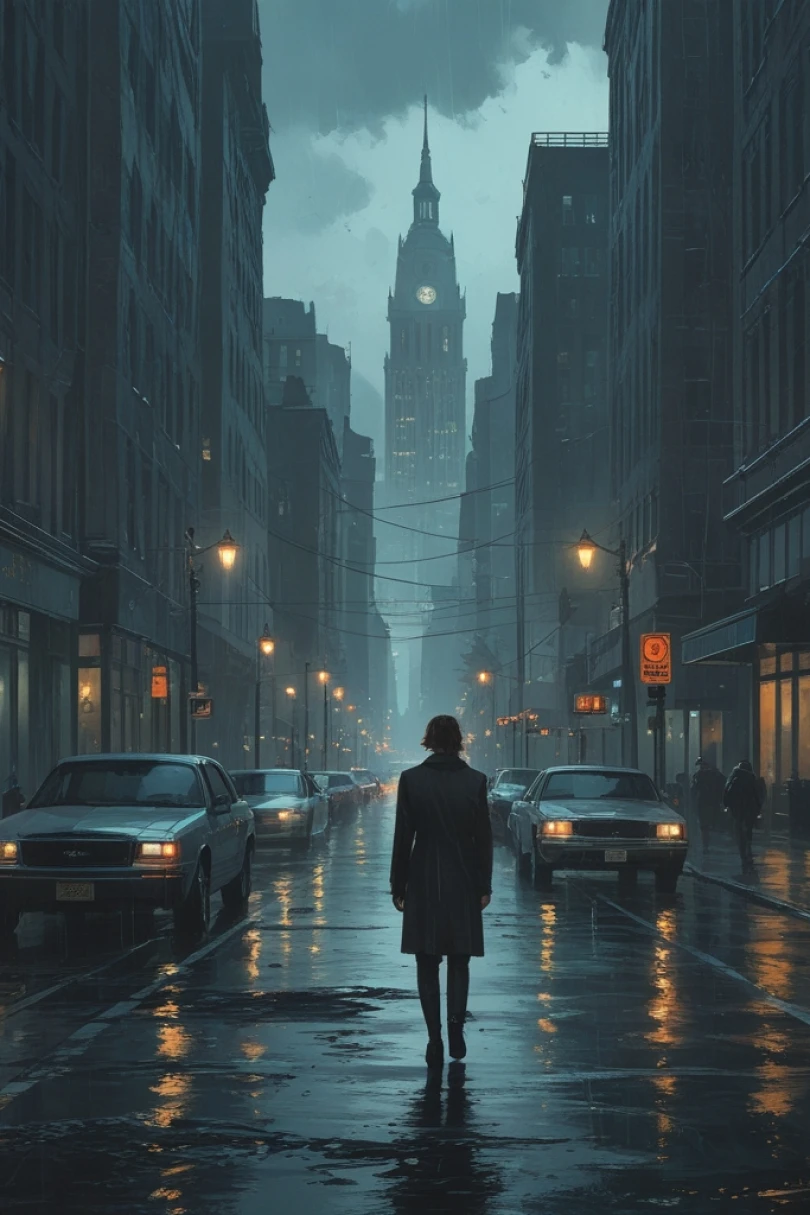 The Last Ticket - Detective story cover by Klara Vens Cover for story: The Last Ticket