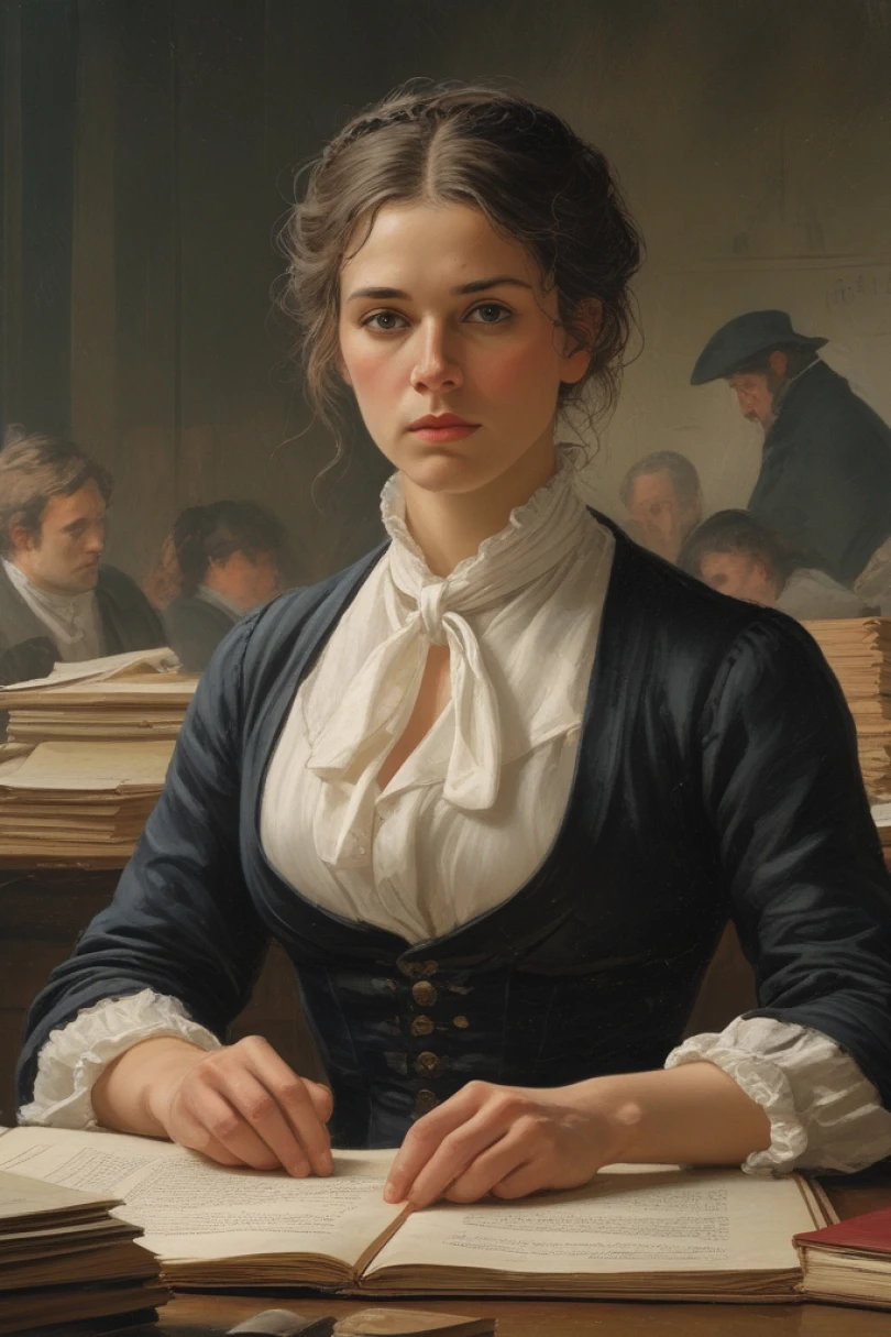 Margins of Justice - Historical story cover by Theo Rasmus Cover for story: Margins of Justice