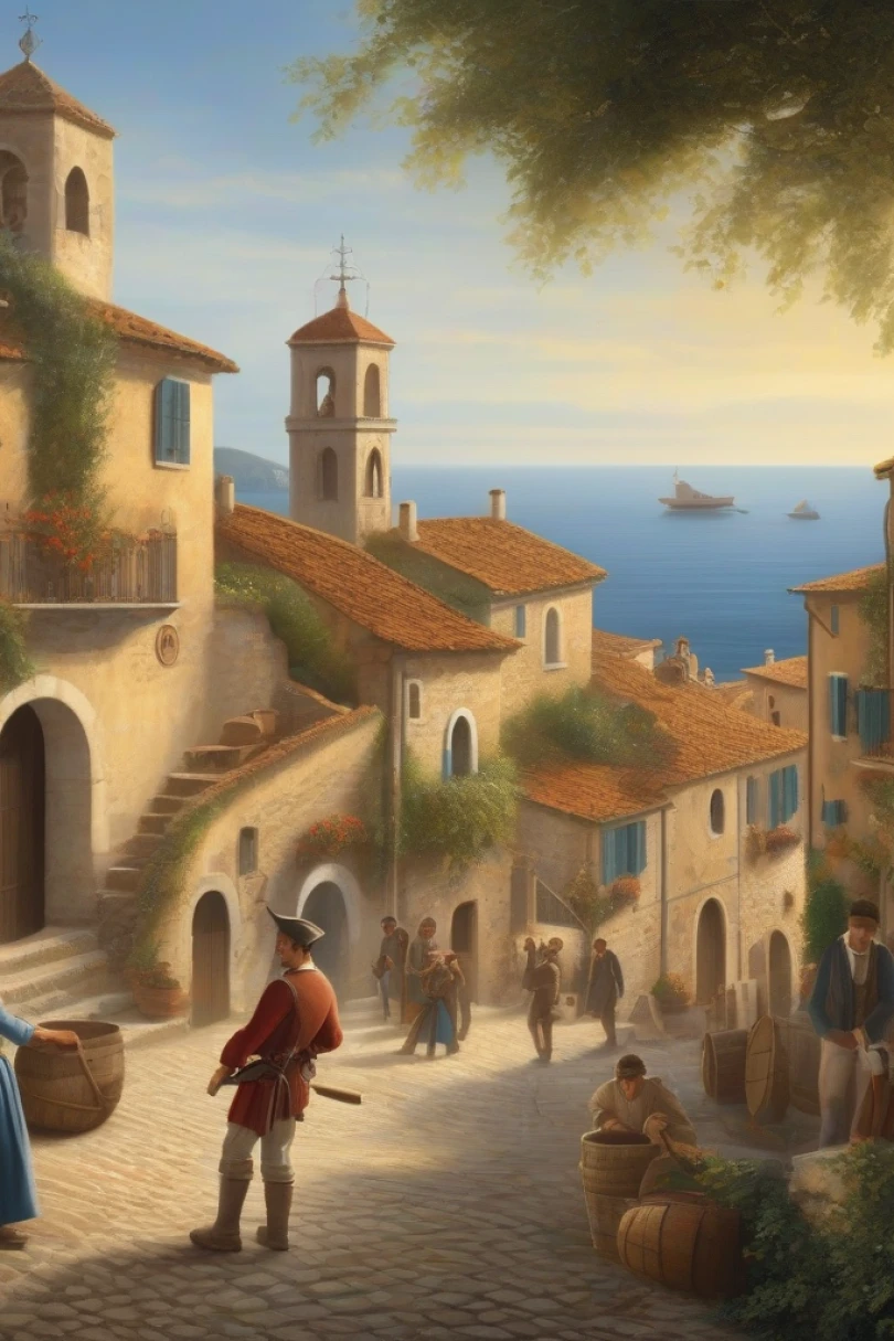 The Bellmaker of San Martino - Historical story cover by Victor Larnen Cover for story: The Bellmaker of San Martino
