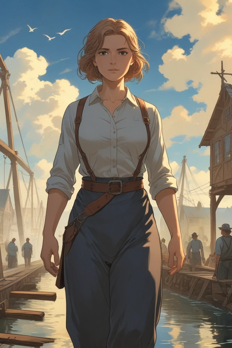 The Bridgebuilder of Mercersford - Historical story cover by Rafael Donnier Cover for story: The Bridgebuilder of Mercersford
