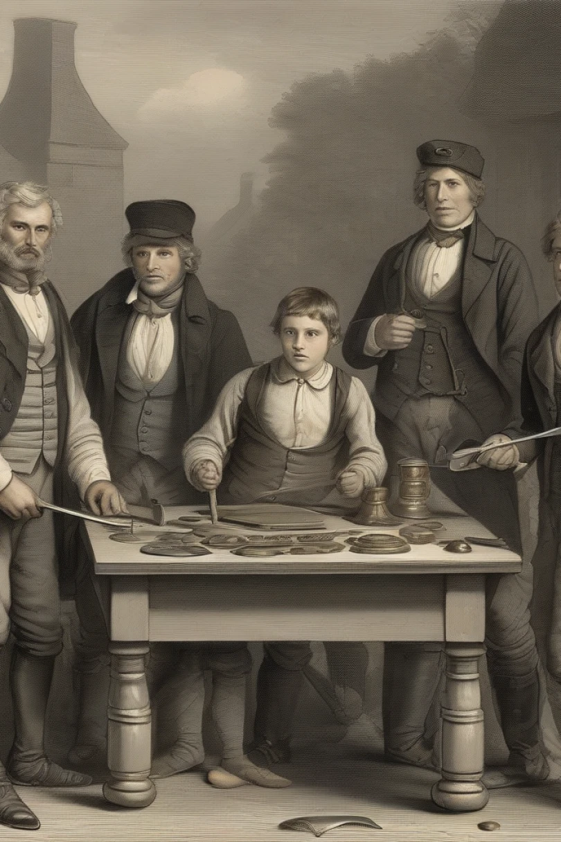 The Engraver of Thorne Hall - Historical story cover by François Delmar Cover for story: The Engraver of Thorne Hall