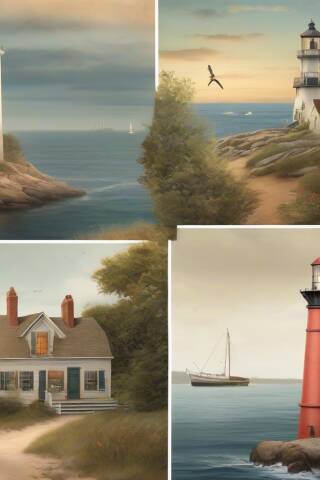 Lanterns at Low Tide