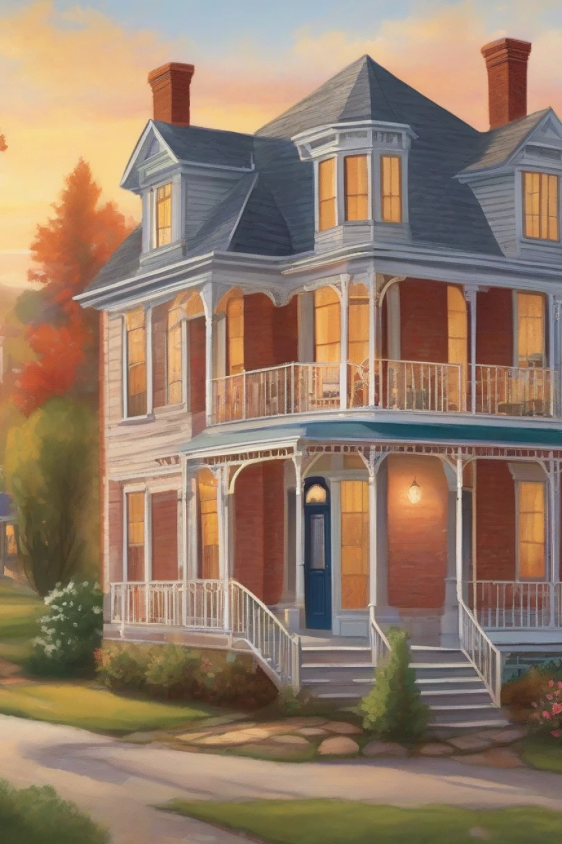 The Linden Street Guesthouse - Romance story cover by Tobias Harven Cover for story: The Linden Street Guesthouse