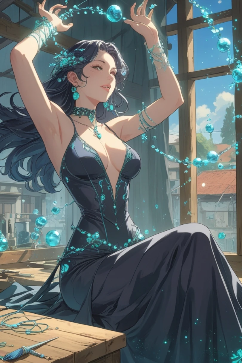 The Glassmaker of Hollowfall - Dark Fantasy story cover by Selene Korval Cover for story: The Glassmaker of Hollowfall
