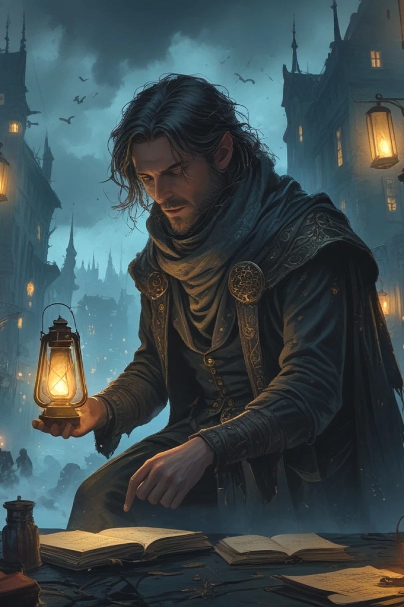 Keeper of Afterlight - Dark Fantasy story cover by Henry Vaston Cover for story: Keeper of Afterlight