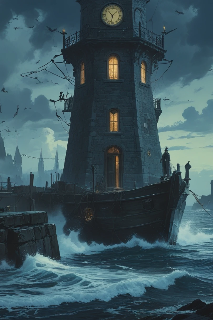 Harrowlight's Heart - Dark Fantasy story cover by Stephan Korvel Cover for story: Harrowlight's Heart
