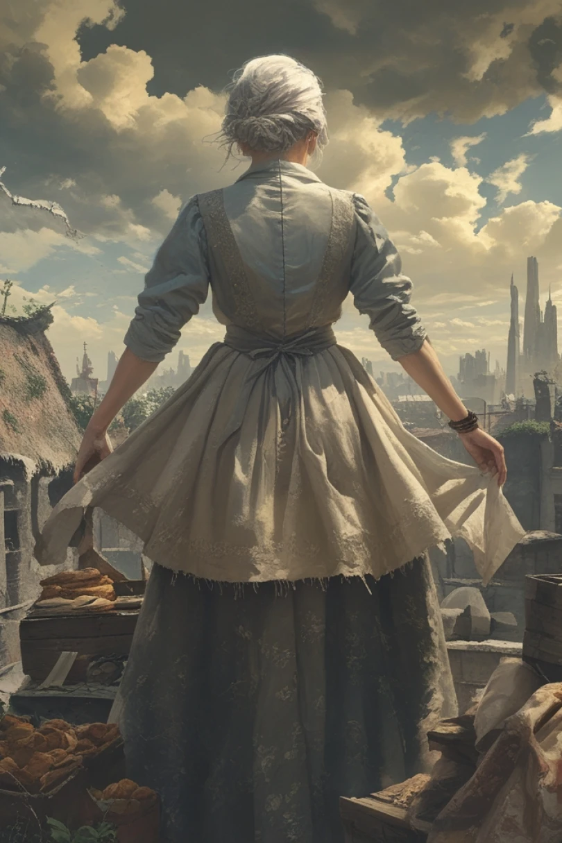 Stitches Beneath the Hollow Sky - Dark Fantasy story cover by Leonhard Stramm Cover for story: Stitches Beneath the Hollow Sky
