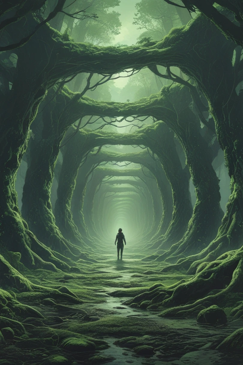 Rootbound - Post-Apocalyptic story cover by Dorian Kell Cover for story: Rootbound