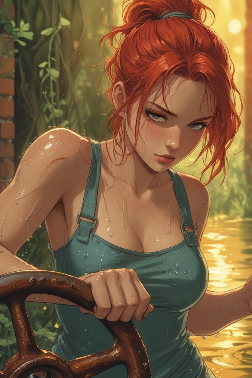 Valves of the Hollow - Post-Apocalyptic story cover by Sabrina Mollier Cover for story: Valves of the Hollow