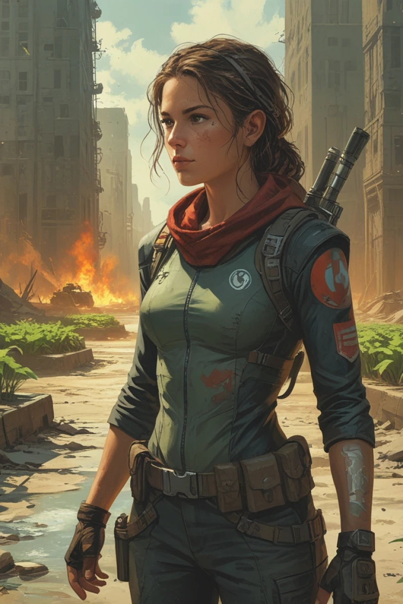 Ashwater Garden - Post-Apocalyptic story cover by Horace Lendrin Cover for story: Ashwater Garden