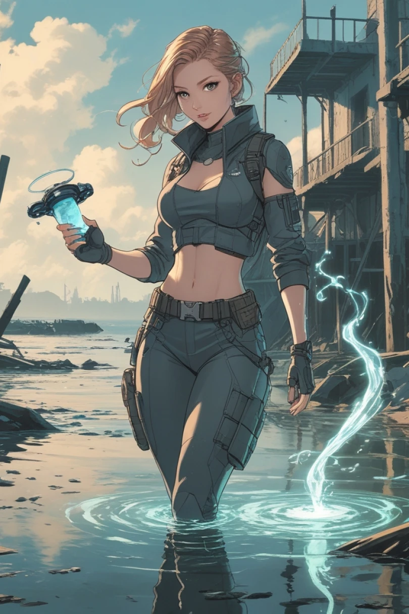 Breath of Ashmere - Post-Apocalyptic story cover by Irena Malen Cover for story: Breath of Ashmere