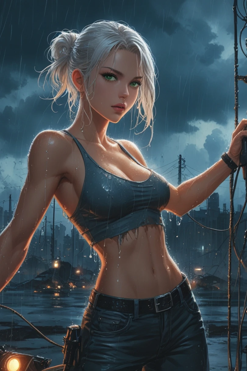Handshakes Through the Static - Post-Apocalyptic story cover by Brother Alaric Cover for story: Handshakes Through the Static