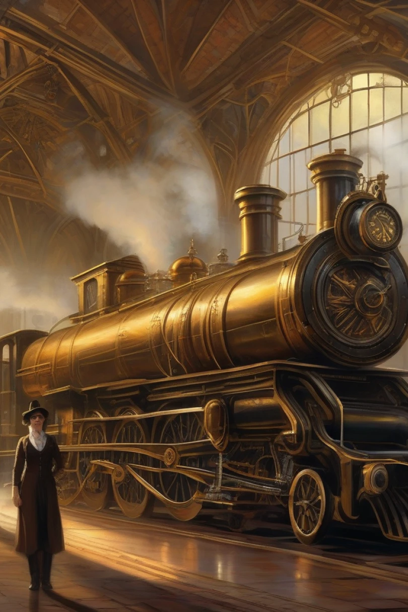 Blueprints at Dawn - Steampunk story cover by Thomas Gerrel Cover for story: Blueprints at Dawn