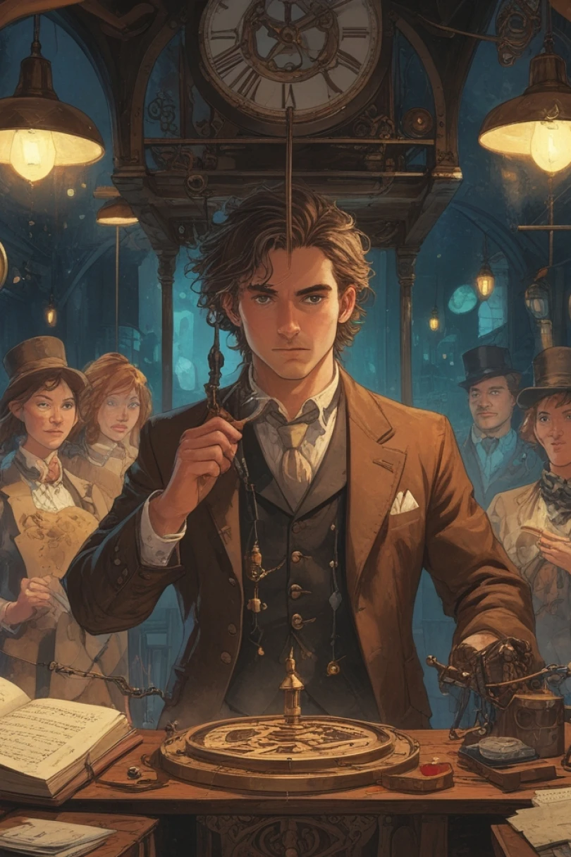Clockwork Concord - Steampunk story cover by Sophie Drelin Cover for story: Clockwork Concord