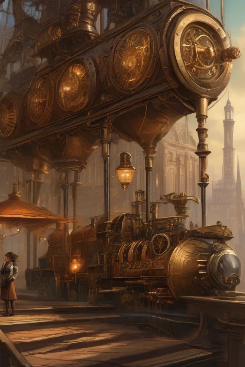 Clockwork Covenant - Steampunk story cover by Victor Ramon Cover for story: Clockwork Covenant