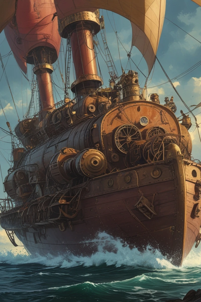 Tuning the Copper Sky - Steampunk story cover by Elias Krovic Cover for story: Tuning the Copper Sky