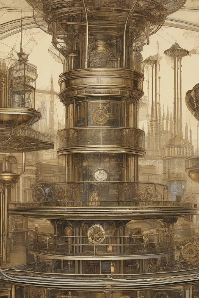 The Mnemosyne Engine - Steampunk story cover by Ophelia Varn Cover for story: The Mnemosyne Engine