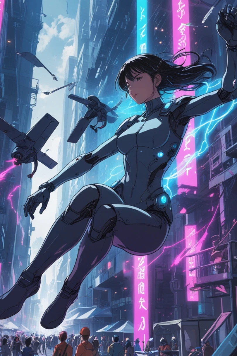 The Atmospherist’s Accord - Cyberpunk story cover by Lucia Dornan Cover for story: The Atmospherist’s Accord