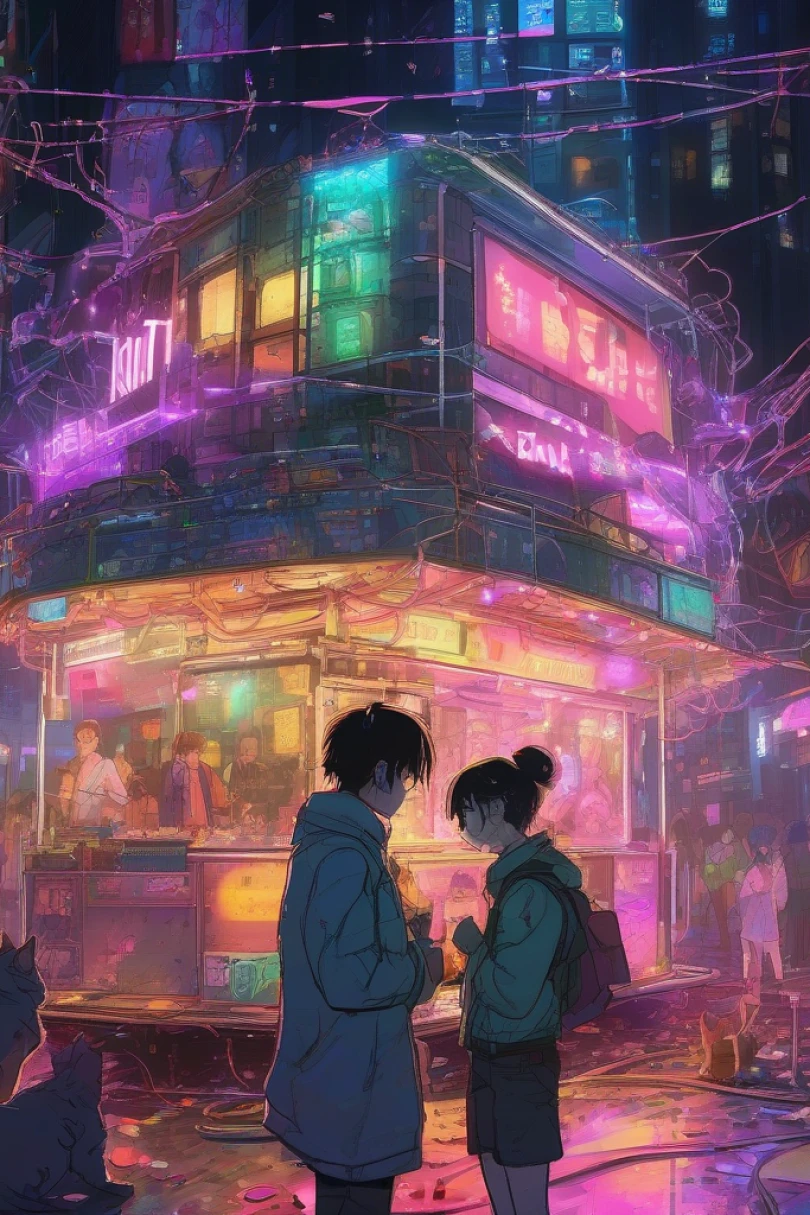 Bondwright - Cyberpunk story cover by Irena Malen Cover for story: Bondwright