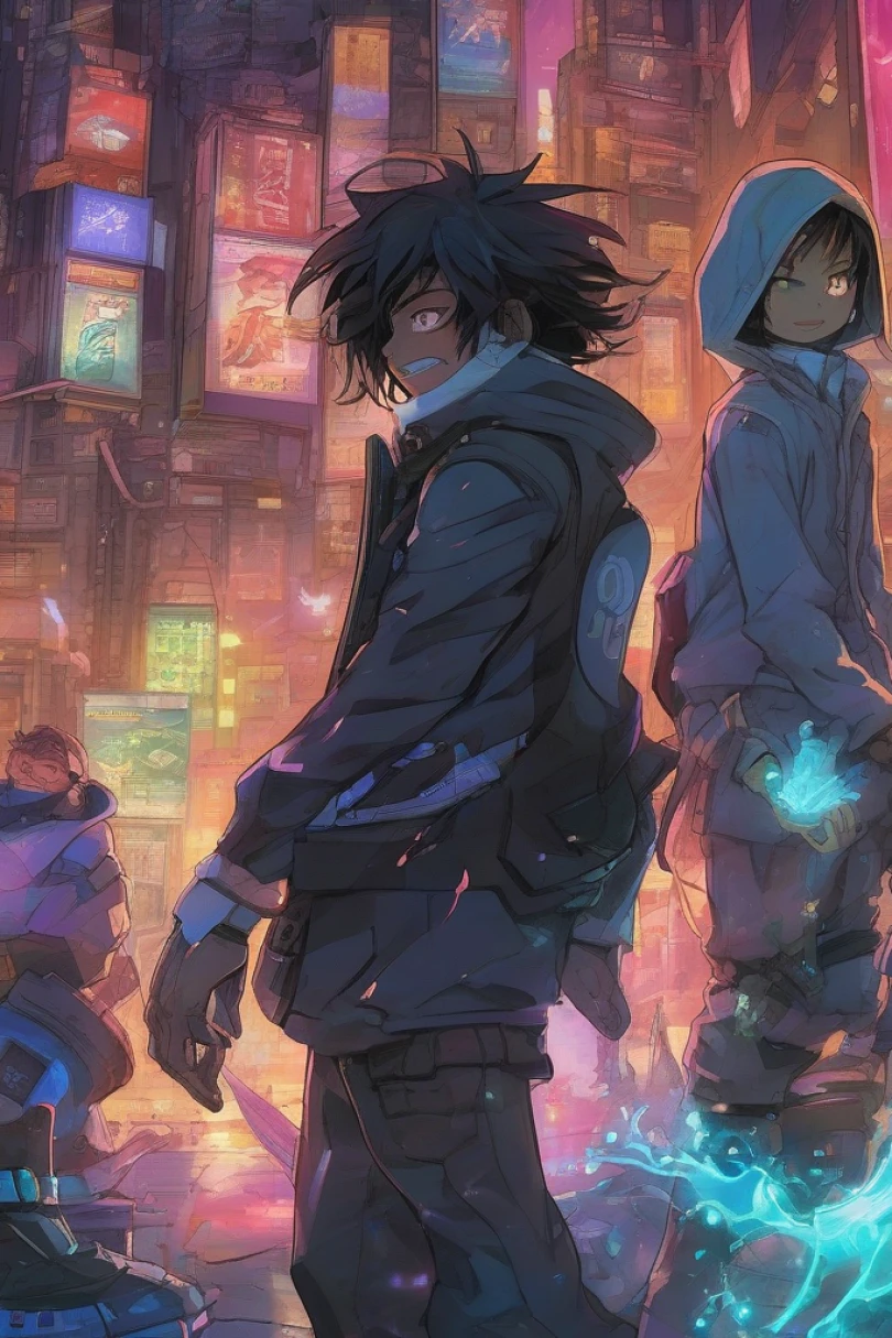 Zero Signal - Cyberpunk story cover by Edgar Mallin Cover for story: Zero Signal